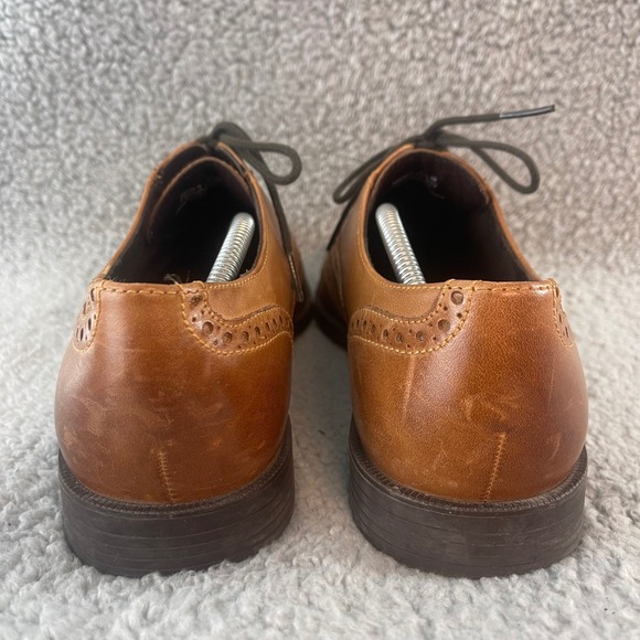 Cole Haan Essentials Men's size 9.5 Brown Wingtip Oxford Leaher Shoes C25805 - Picture 5 of 9